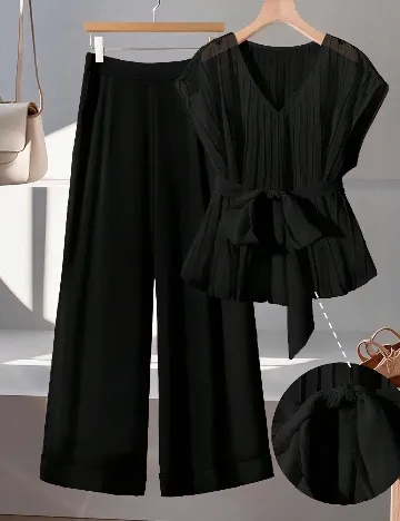 Compleu SHEIN CURVE, negru Negru