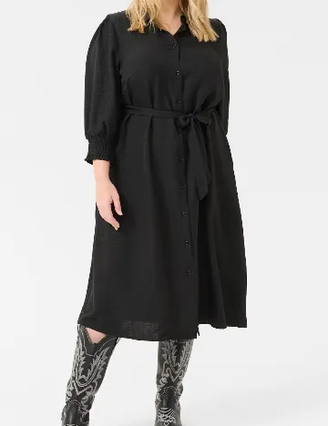 Rochie medie Kaffe Curve, negru Negru