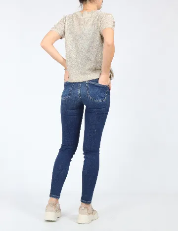Blugi Pull&Bear, bleumarin Albastru
