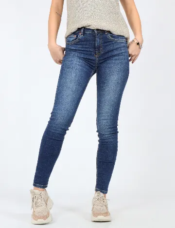 Blugi Pull&Bear, bleumarin Albastru