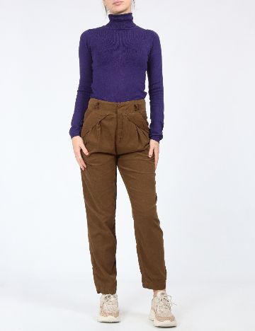 Pantaloni Zra, maro