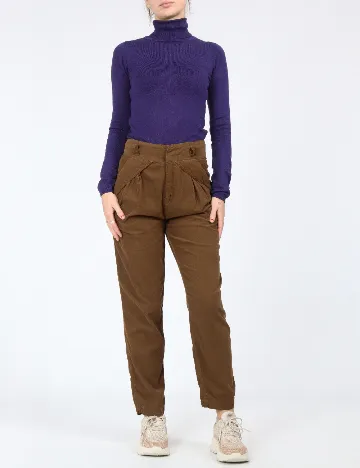 Pantaloni Zra, maro Maro