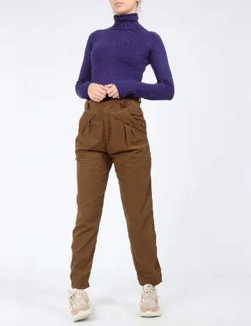 Pantaloni Zra, maro Maro