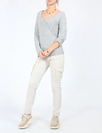 Pantaloni Zra, gri Gri