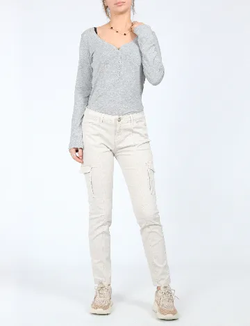 Pantaloni Zra, gri Gri