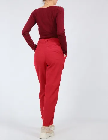 Pantaloni Zara, rosu Rosu