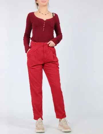 Pantaloni Zara, rosu Rosu