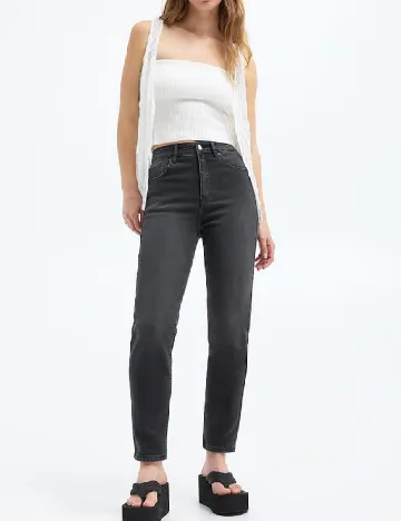 Blugi Pull&Bear, negru Negru