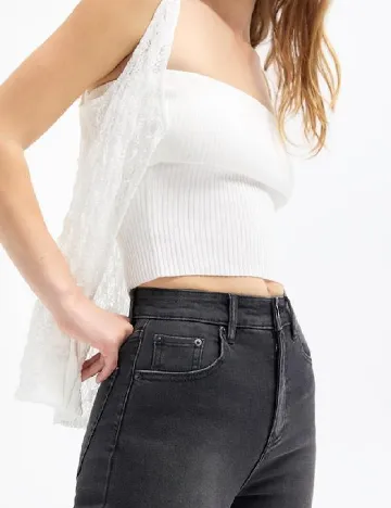Blugi Pull&Bear, negru Negru