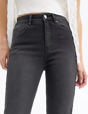 Blugi Pull&Bear, negru Negru