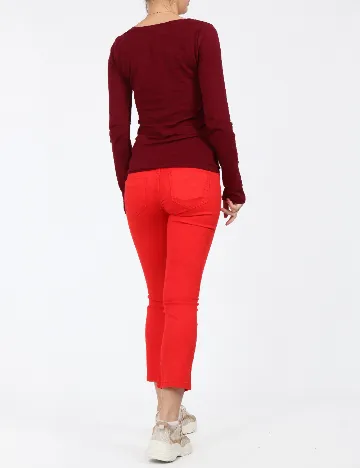 Pantaloni Zra, rosu Rosu