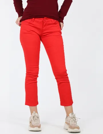 Pantaloni Zra, rosu Rosu