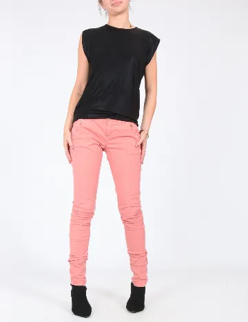 Pantaloni Bershka, roz Roz