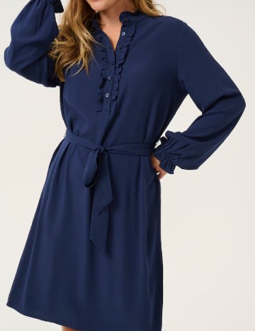 Rochie scurta Cream, bleumarin