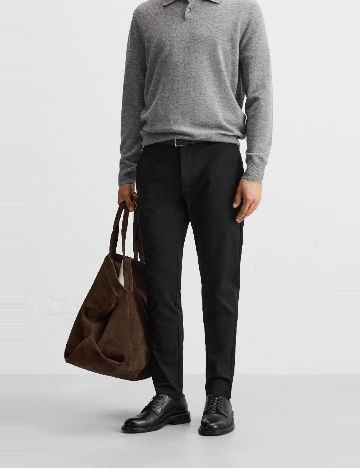 Pantaloni Zra, negru