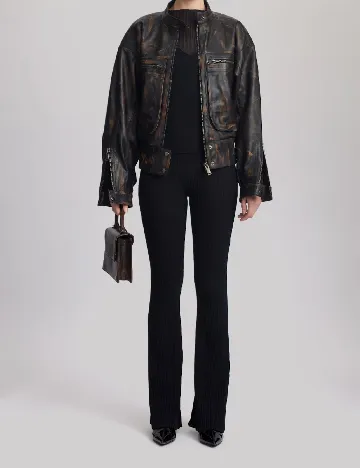 Pantaloni Gestuz, negru Negru