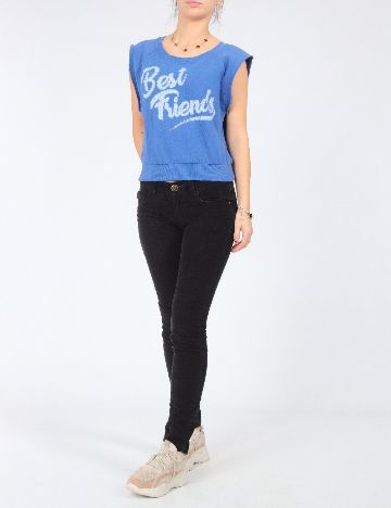 Pantaloni Zra, negru