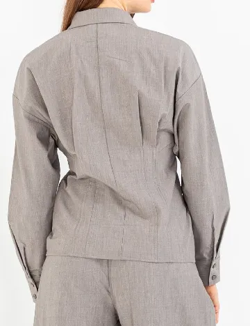 Camasa My Essential Wardrobe, gri Gri