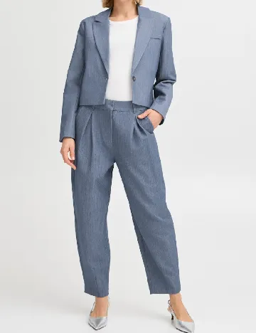 Pantaloni Fransa, albastru Albastru