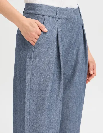 Pantaloni Fransa, albastru Albastru