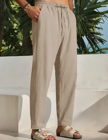 Pantaloni SHEIN, bej Crem