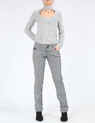 Pantaloni Bershka, gri Gri