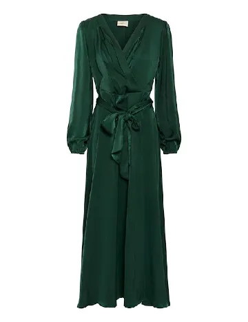 Rochie lunga Cream, verde Verde