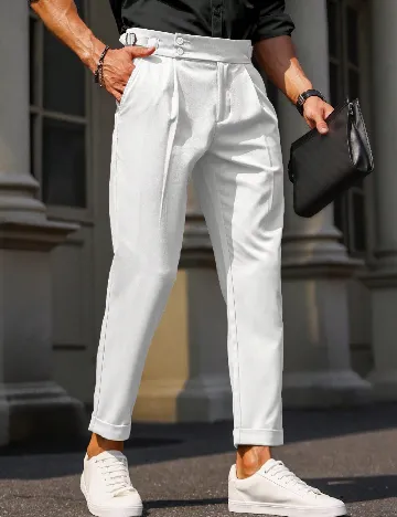 Pantaloni SHEIN, alb Alb