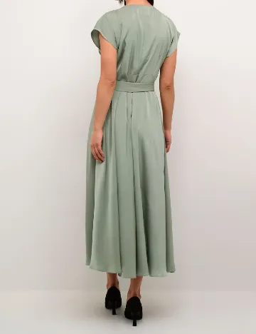 Rochie lunga Cream, verde Verde