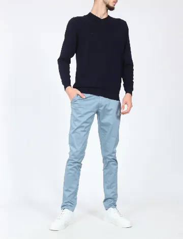 Pantaloni Zara, albastru Albastru