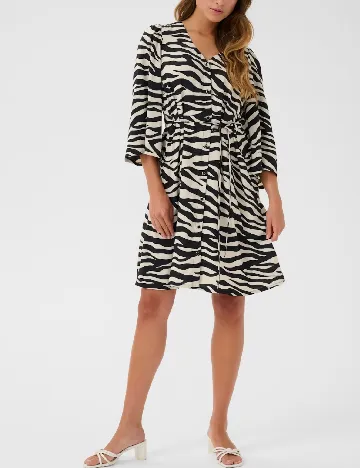 Rochie scurta Kaffe, negru/bej Negru