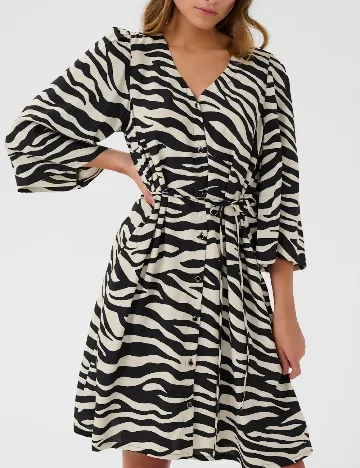 Rochie scurta Kaffe, negru/bej Negru