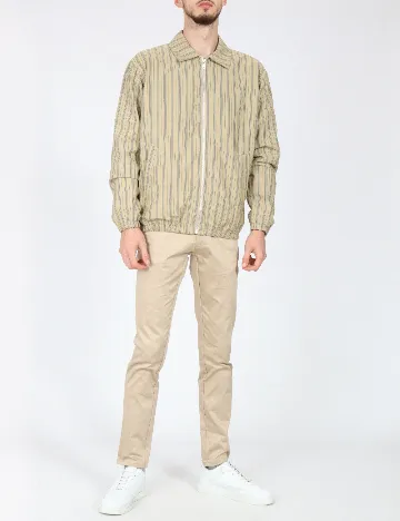 Pantaloni Zara, bej Crem