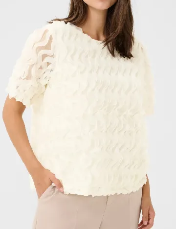 Bluza Culture, ecru Alb