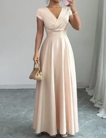 Rochie lunga SHEIN, bej Crem