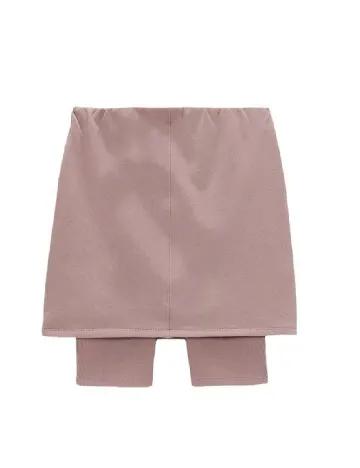 Fusta pantalon Zra, roz pudra Roz