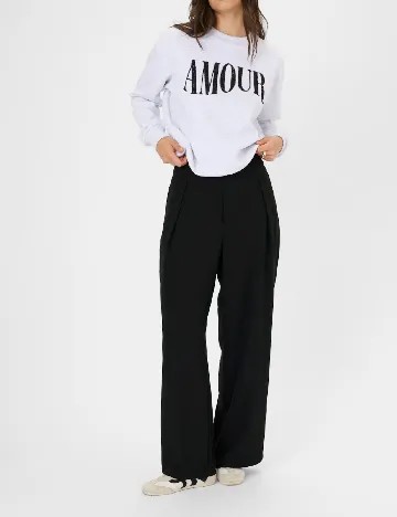 Pantaloni Kaffe, negru Negru