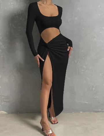 Rochie lunga SHEIN, negru Negru