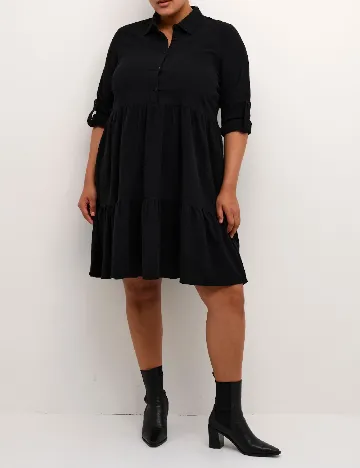 Rochie scurta Kaffe Curve, negru Negru