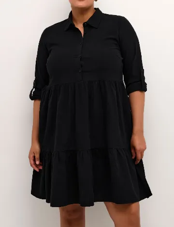 Rochie scurta Kaffe Curve, negru Negru