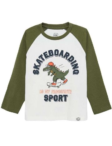 Bluza Cool Club, alb/verde