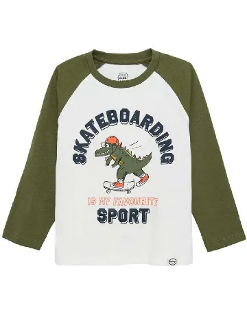 Bluza Cool Club, alb/verde Alb