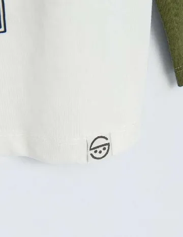 Bluza Cool Club, alb/verde Alb