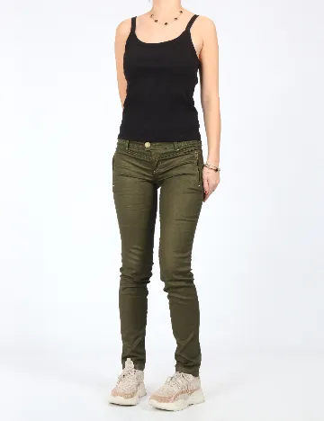 Pantaloni Bershka, verde Verde
