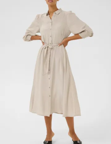 Rochie medie Kaffe, crem Crem