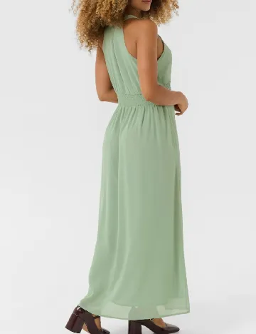 Rochie lunga Cream, verde Verde