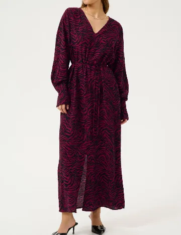 Rochie lunga Kaffe, negru/roz Roz