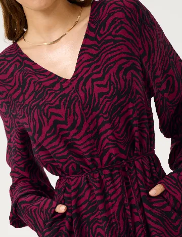 Rochie lunga Kaffe, negru/roz Roz