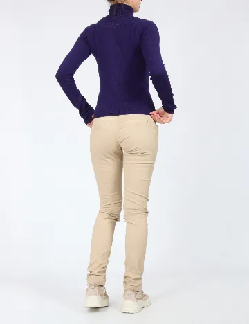 Pantaloni Bershka, crem Crem