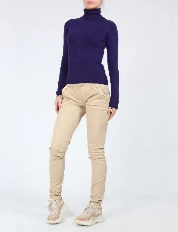 Pantaloni Bershka, crem Crem